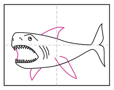 Meg 7 - Hướng dẫn cách vẽ cá mập đơn giản với 9 bước cơ bản