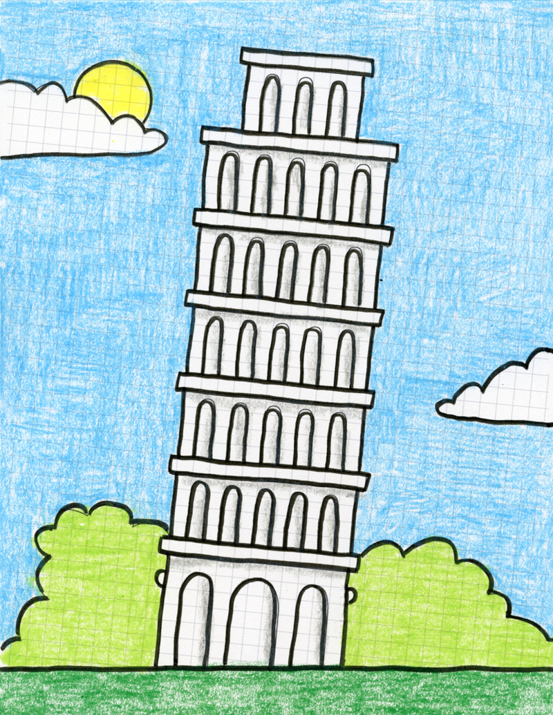 How To Draw The Leaning Tower Of Pisa - Audienceset25