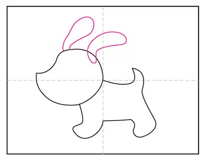 Puppy 5.jpg - Hướng dẫn cách vẽ hình cute - tik tok đáng yêu với hơn 1000 mẫu cực ấn tượng