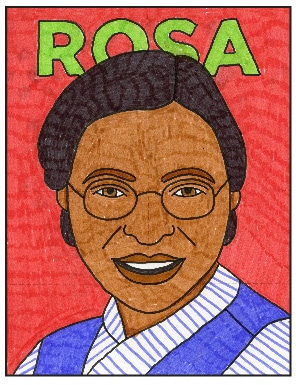 remarkable women how to draw rosa parks · art projects