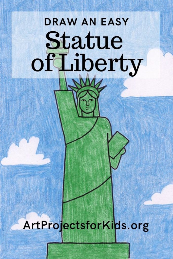 Draw an Easy Statue of Liberty | Art Projects for Kids