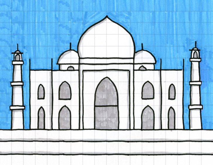 Draw the Taj Mahal · Art Projects for Kids