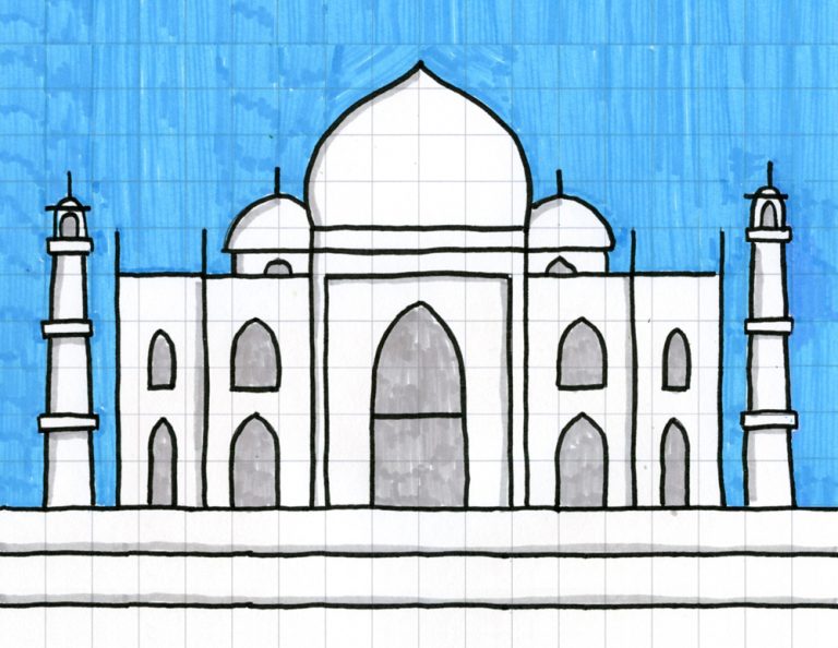 Draw the Taj Mahal · Art Projects for Kids