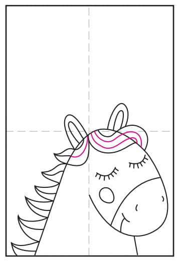 Easy Unicorn Drawing · Art Projects for Kids