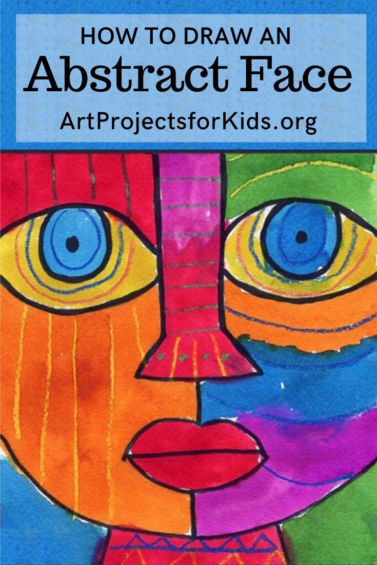 Draw an Abstract Face · Step by Step Art Lesson for Kids