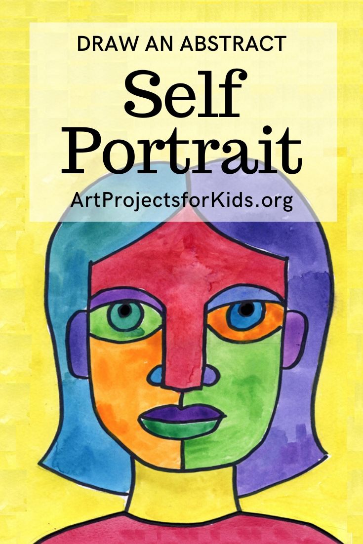 Draw an Abstract Self Portrait · Art Projects for Kids