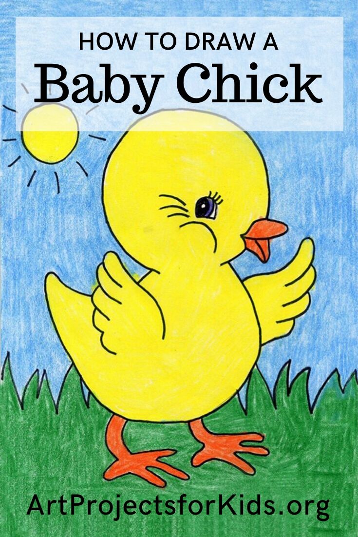 How to Draw a Baby Chick · Art Projects for Kids