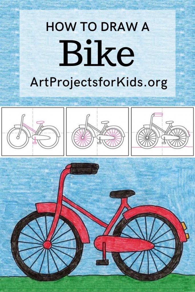 Featured image of post Cartoon Bike Drawing For Kids