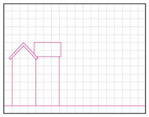 Easy How to Draw a City Tutorial and City Coloring Page