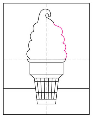 How To Draw An Ice Cream Cone Art Projects For Kids