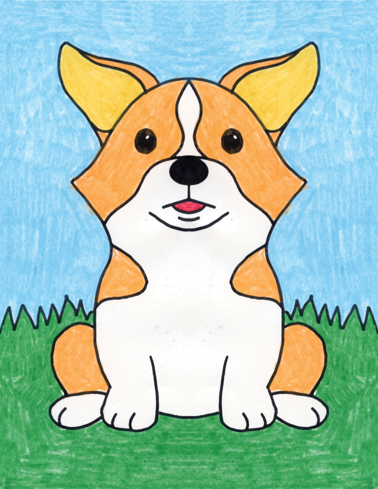 Featured image of post Cartoon Corgi Drawing Easy This drawing tutorial will teach you how to draw a corgi puppy dog with easy step by step drawing tutorial and instructions