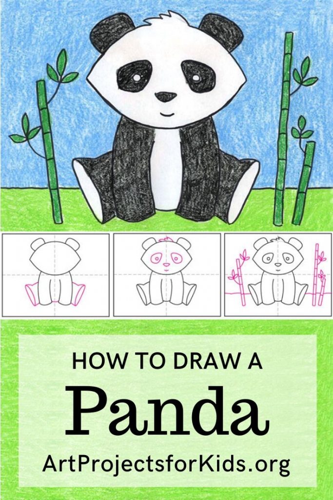 How to Draw a Panda · Art Projects for Kids