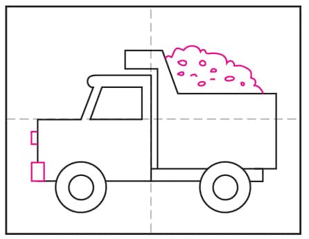 Easy How to Draw a Dump Truck Tutorial · Art Projects for Kids