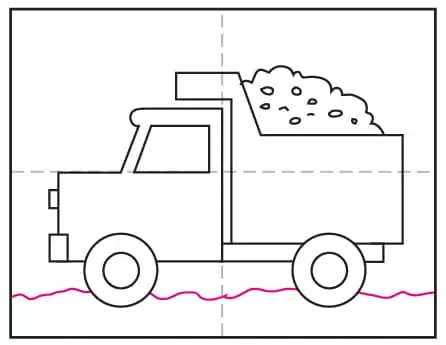Coloring page garbage truck Stock Vector Images - Alamy