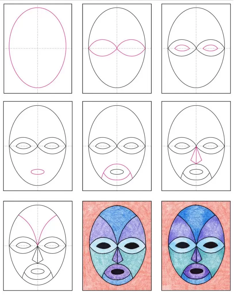 how to draw a mask