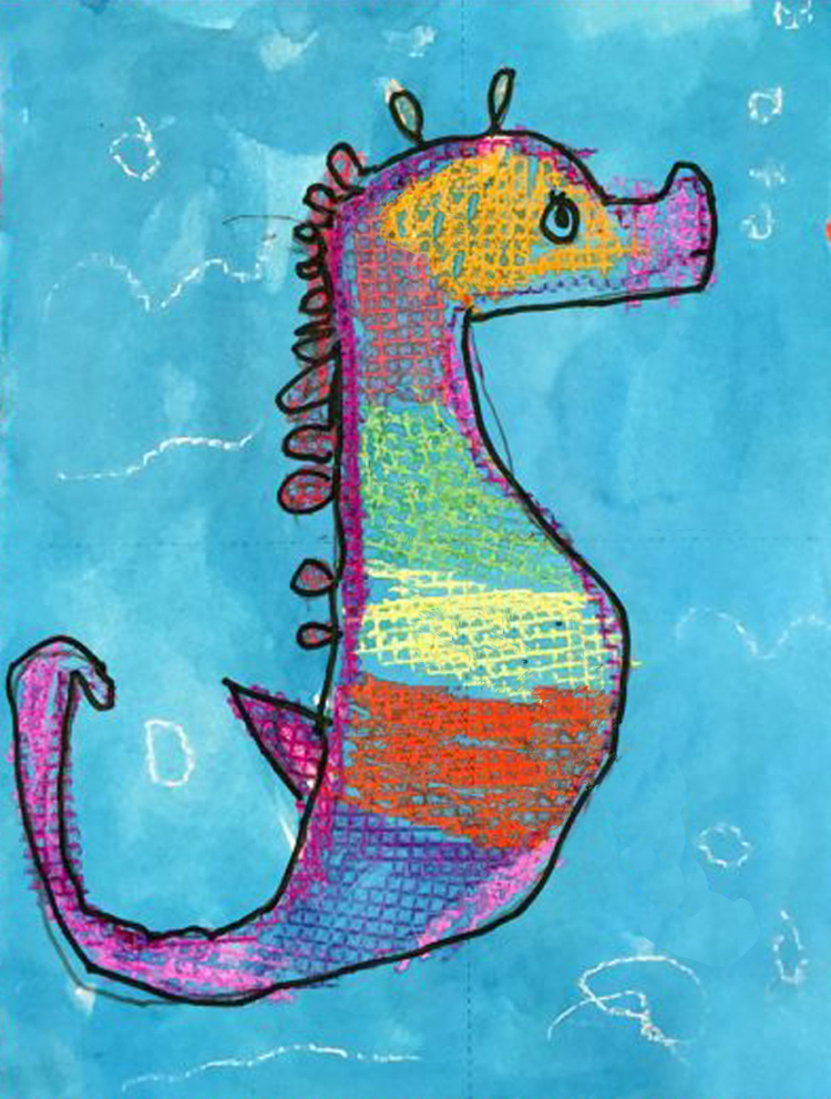 Draw A Simple Seahorse Art Projects For Kids