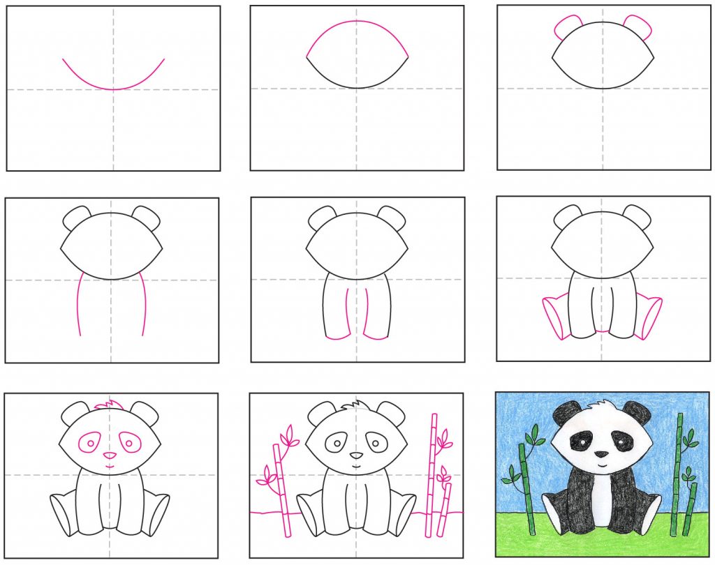 How to Draw a Panda · Art Projects for Kids