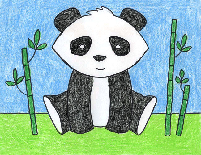 How To Draw A Panda Art Projects For Kids