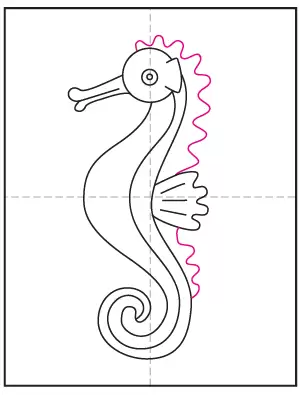 Vẽ và tô màu cá ngựa  Draw and color seahorses  YouTube