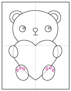 Featured image of post How To Draw A Teddy Bear With A Heart / Valentine&#039;s day is coming up!