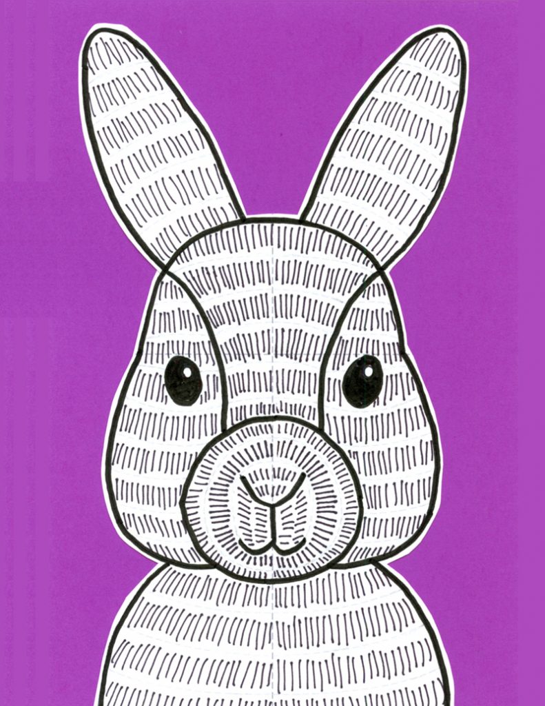 How To Draw A Bunny Face Art Projects For Kids