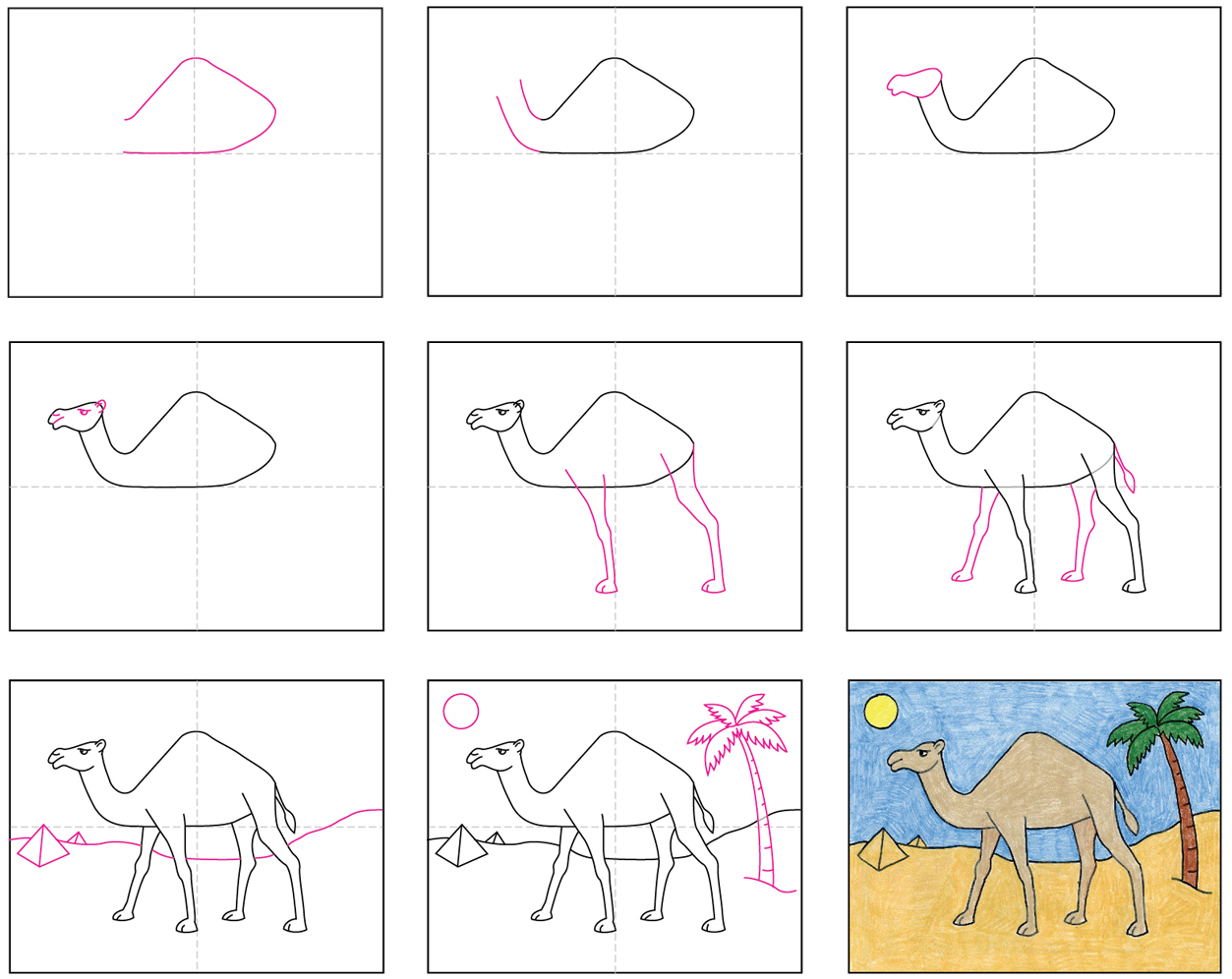 How To Draw Camel