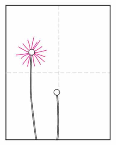 How to Draw a Dandelion · Art Projects for Kids