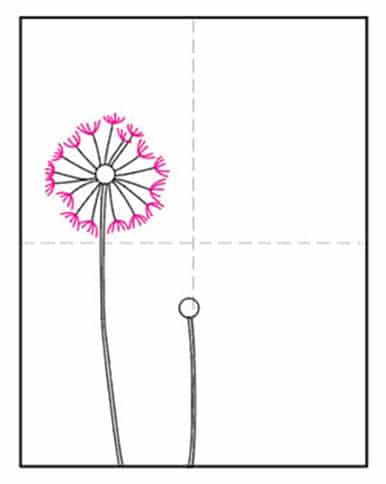 How to Draw a Dandelion · Art Projects for Kids