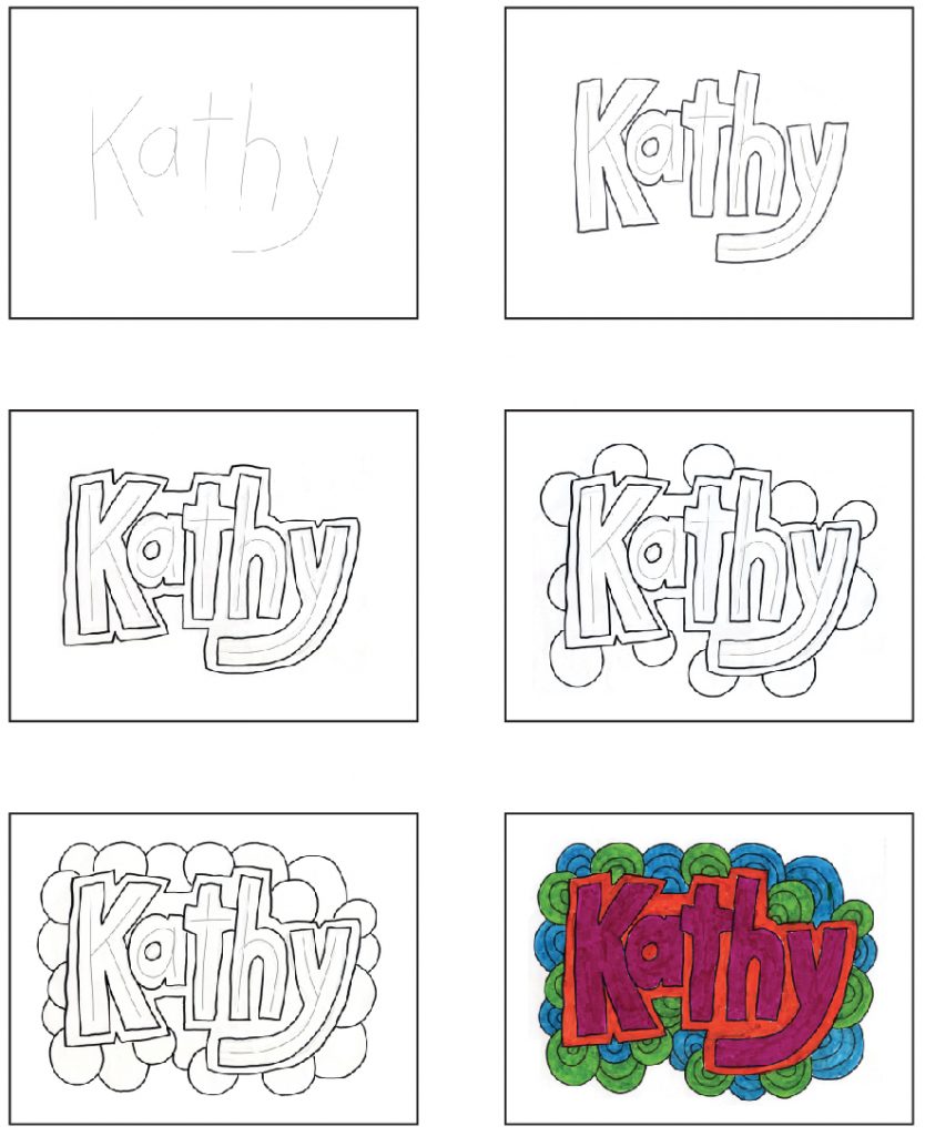 Doodle Name Art Art Projects For Kids