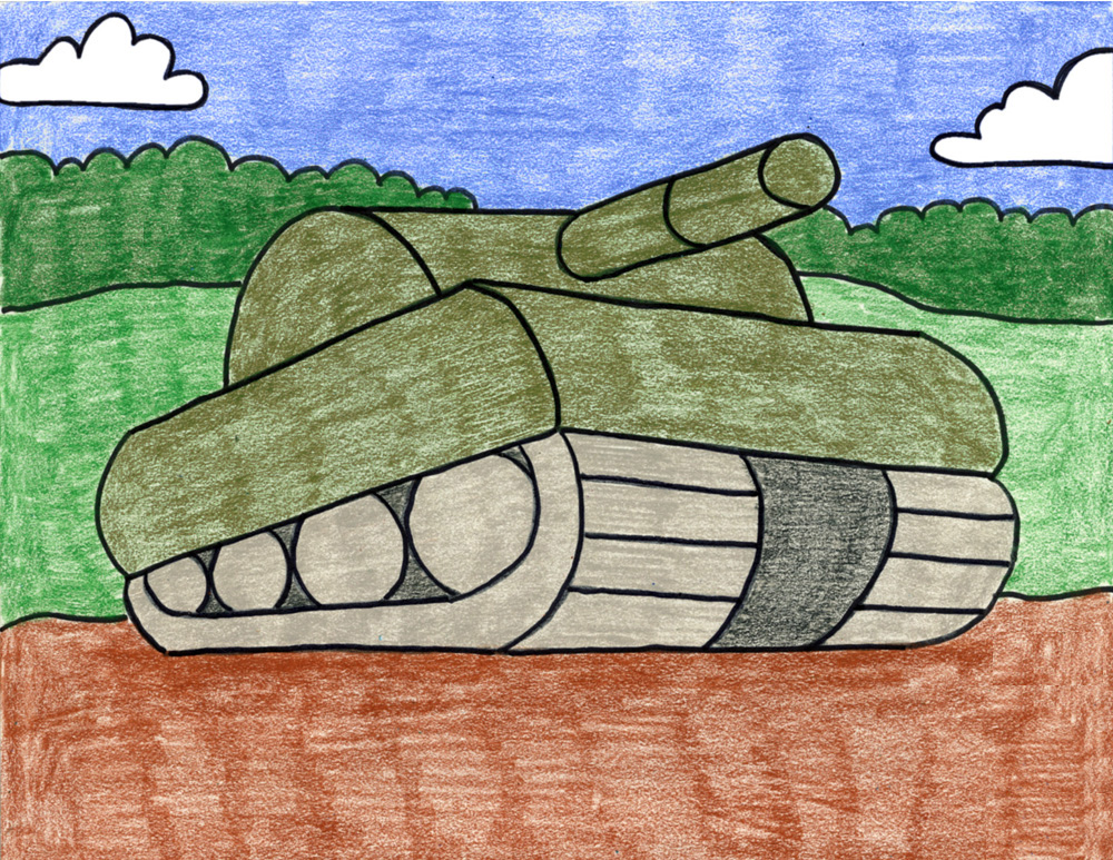 military tank drawings