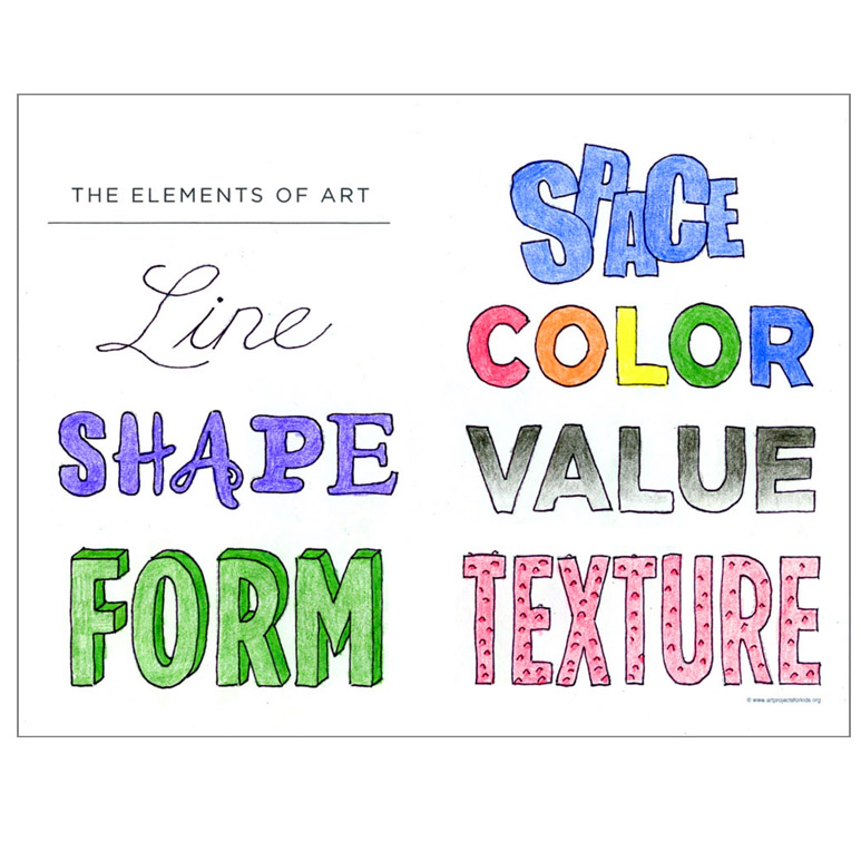 Elements of Art Worksheet · Art Projects for Kids