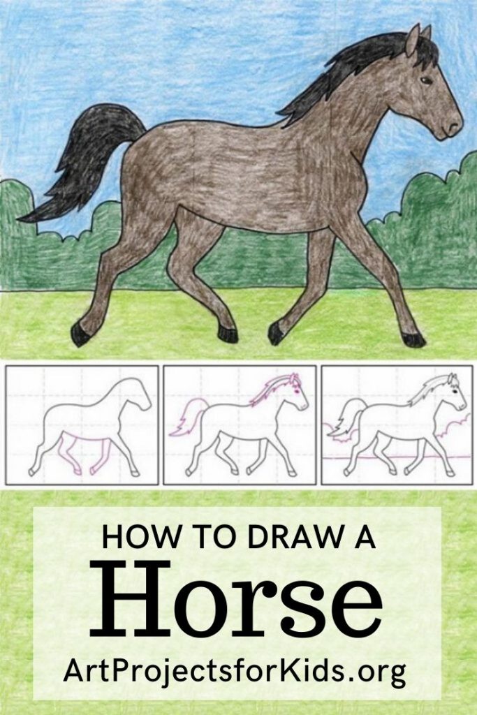 Featured image of post Horse Drawing Images For Kids