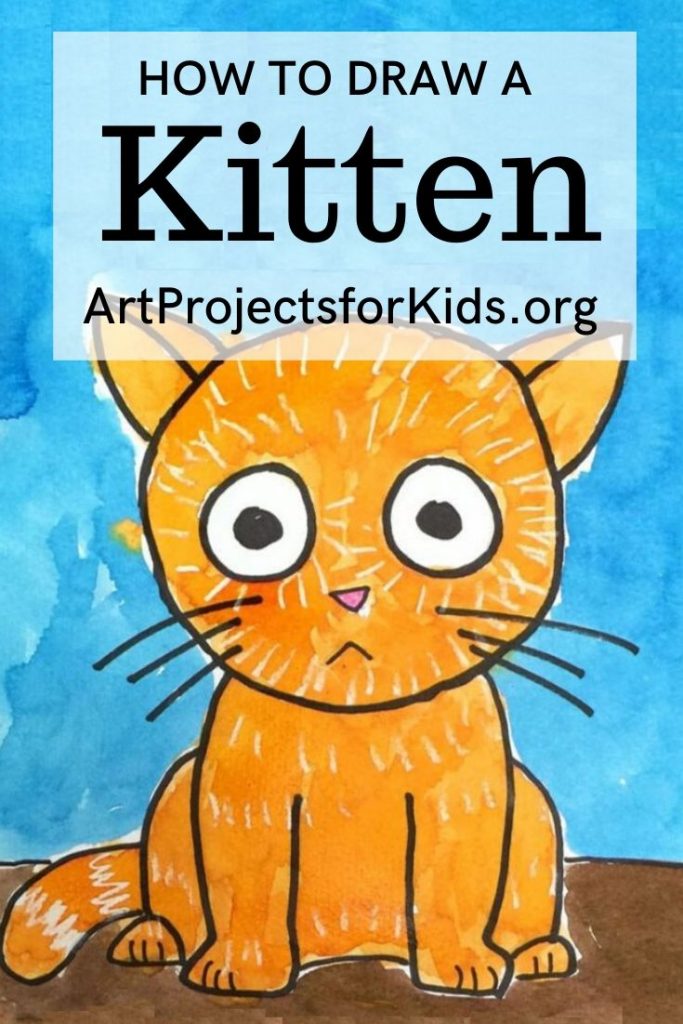 How to Draw a Kitten · Art Projects for Kids