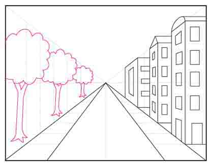 Draw a City with One Point Perspective Â· Art Projects for Kids