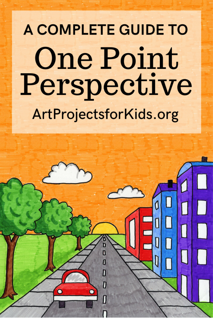 Draw A City With One Point Perspective Art Projects For Kids