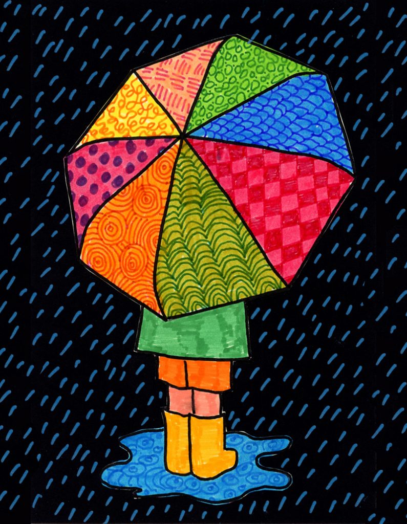 Simple How you can Draw an Umbrella Tutorial, Umbrella Coloring Web