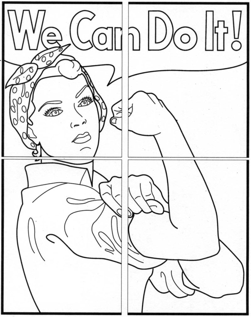 Free "We Can Do It!" Mini Mural · Art Projects for Kids