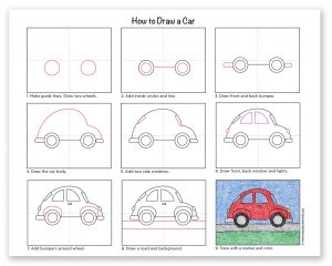 Draw a Car · Art Projects for Kids