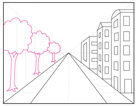 Draw a City with One Point Perspective | Art Projects for Kids