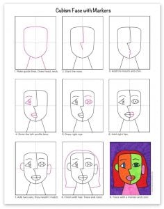 How to Draw Cubism: Easy Step-by-Step Art Lesson for Kids