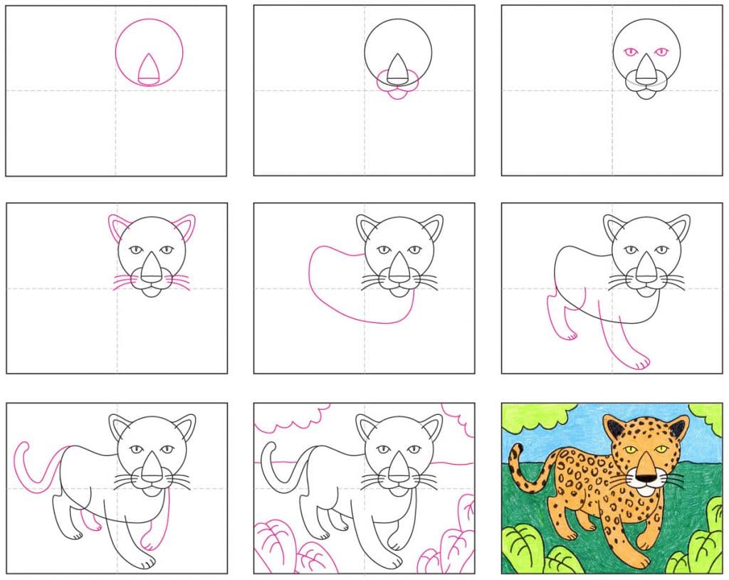 How To Draw A Jaguar Art Projects For Kids