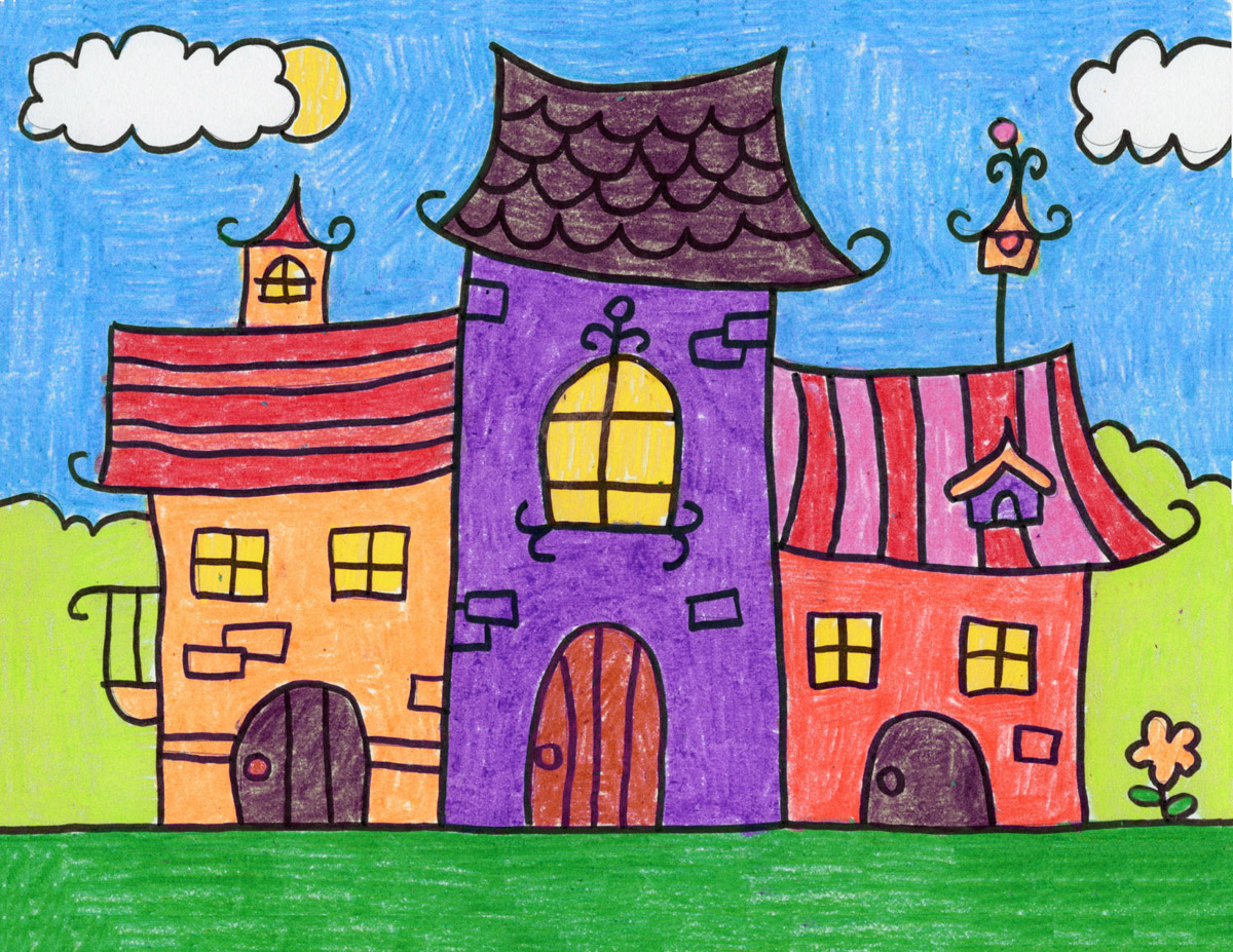 Draw a Fairytale House · Art Projects for Kids