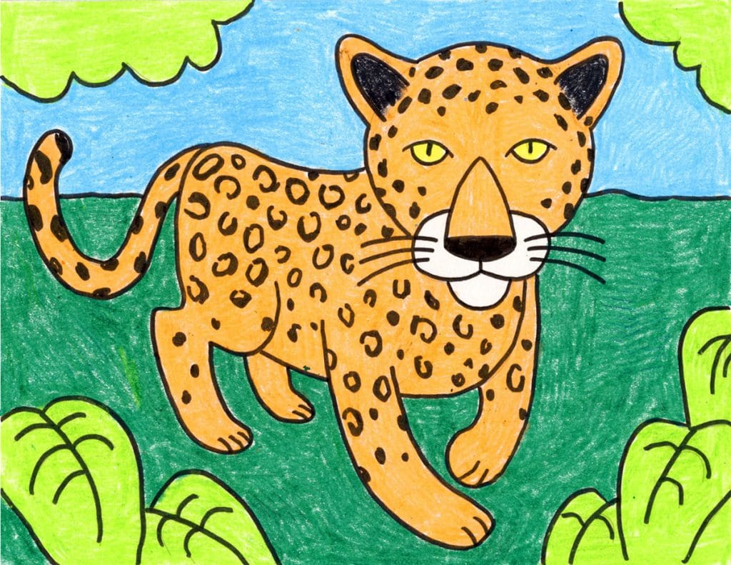 How To Draw A Cheetah Art Projects For Kids