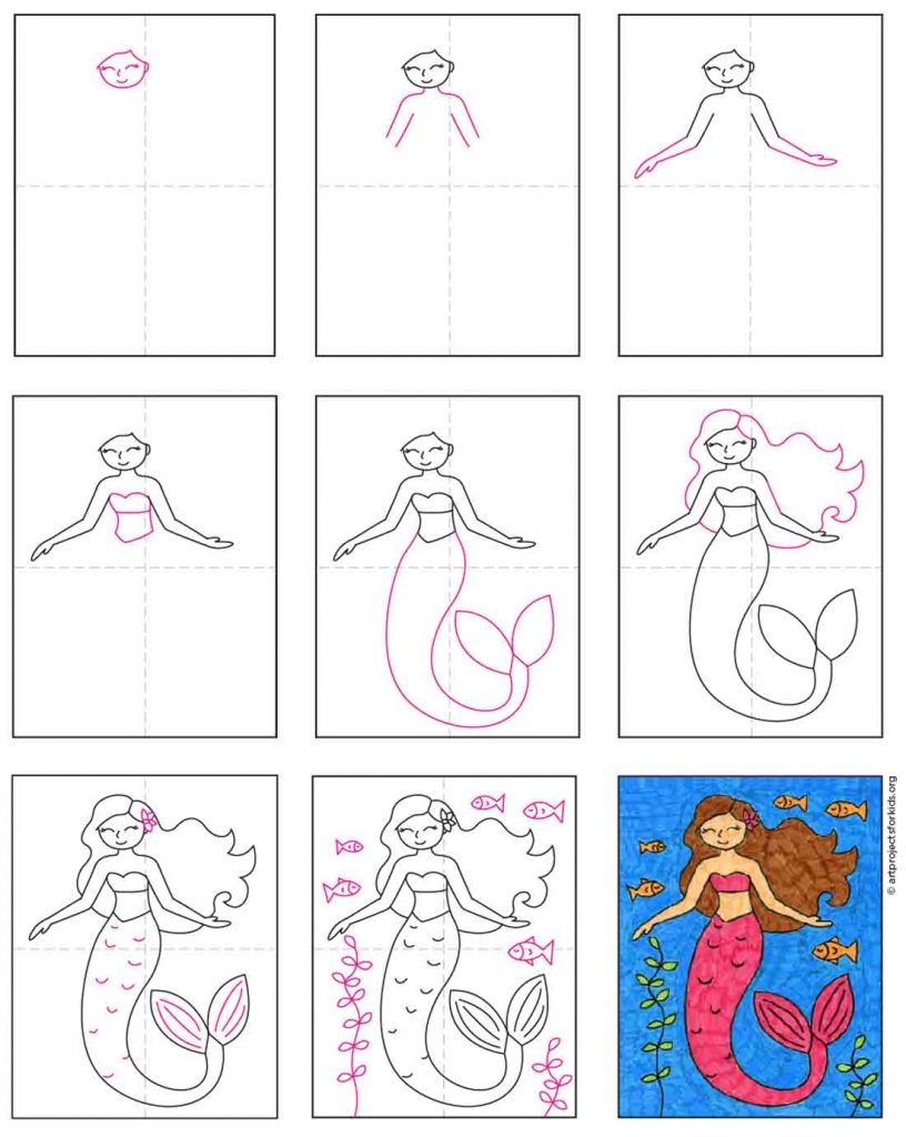 How To Draw A Mermaid Step By Step Drawing Guide Mermaid Drawings Porn Sex Picture 2155