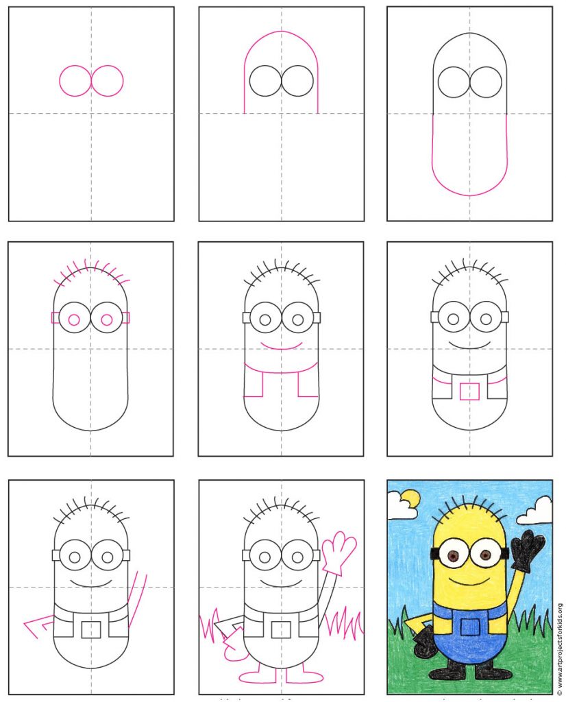 How to Draw a Minion · Art Projects for Kids