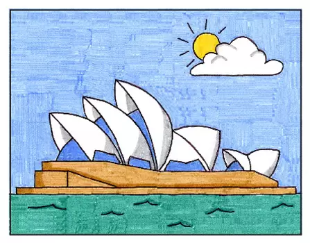 Sydney Opera House Greeting Card – Squidinki