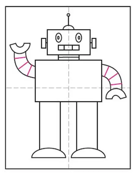 How to Draw a Robot - Really Easy Drawing Tutorial
