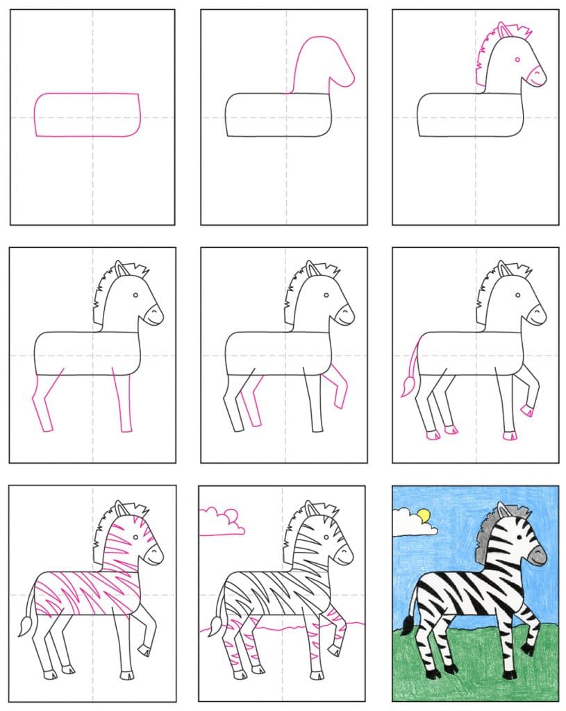 how-to-draw-a-zebra-art-projects-for-kids-images-and-photos-finder