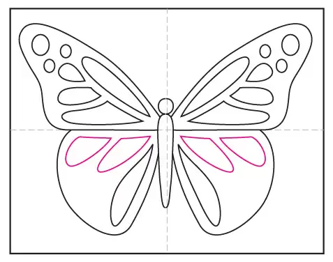 Cute Butterfly Drawing Step by Step Tutorial for Kids - Kids Art & Craft-omiya.com.vn