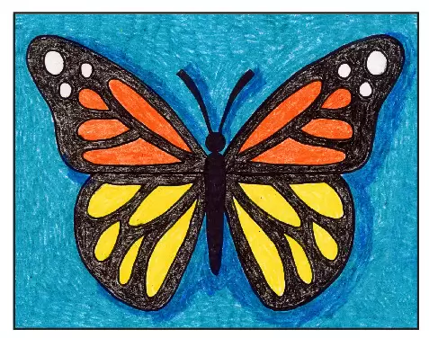 Handmade Butterfly Mandala Art Drawing by artsy girl | Saatchi Art